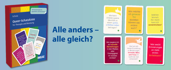 Queer-Schatzkiste – 120 Karten für Therapie, Beratung und Begleitung