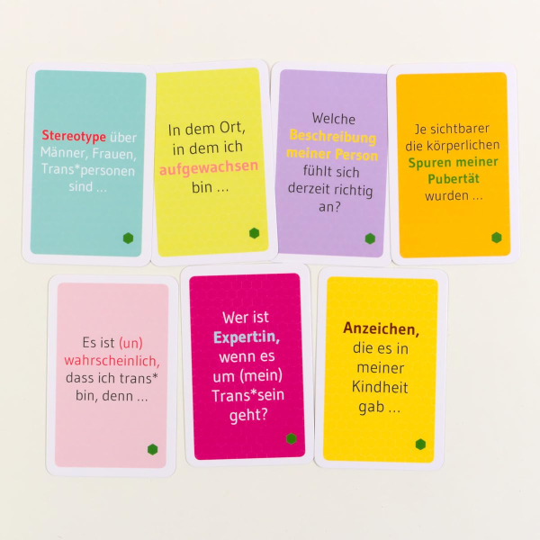 Preview: Kartenset: LGBTIQ-sensible Intervention und Methoden zum Umgang mit Diskriminierung und zum wirksamen Schutz vor chronischen Ausgrenzungsängsten im Alltag.